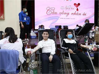 Tuổi trẻ Đại học Công nghiệp Hà Nội hiến tặng 521 đơn vị máu tại Ngày hội Cầu vồng nhân ái năm 2020