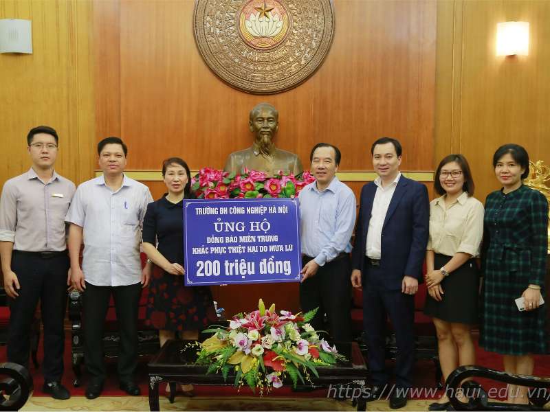 HaUI join force to support flood-stricken Central Vietnam