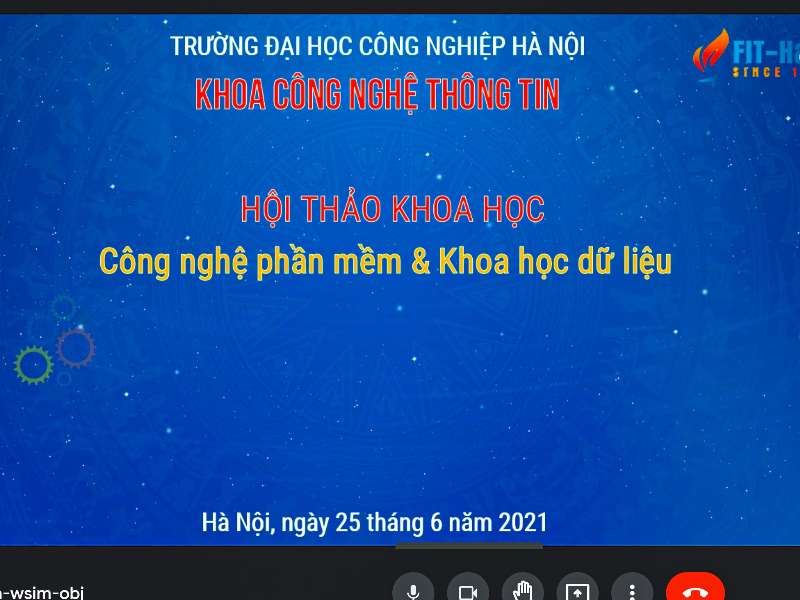 Hội thảo khoa học “Công nghệ phần mềm và Khoa học dữ liệu”