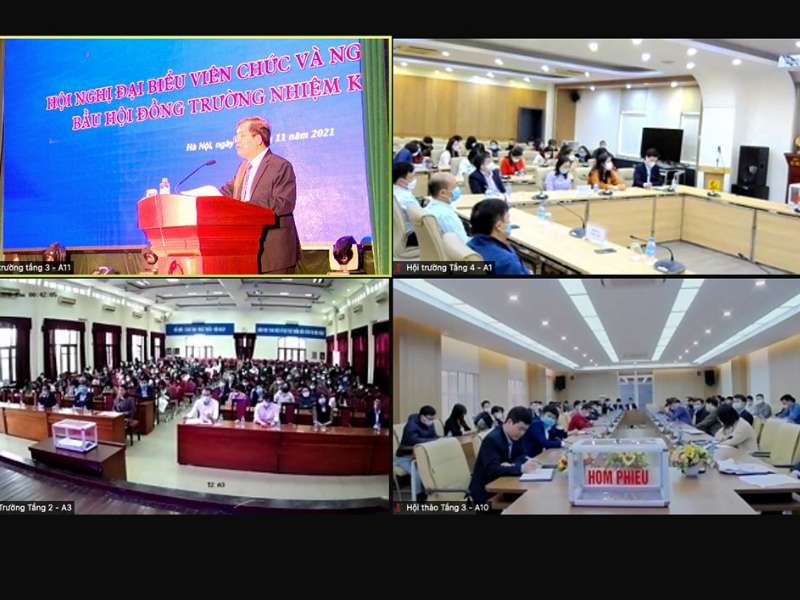 Hội nghị đại biểu viên chức, người lao động bầu Hội đồng trường, trường Đại học Công nghiệp Hà Nội nhiệm kỳ 2022 - 2026