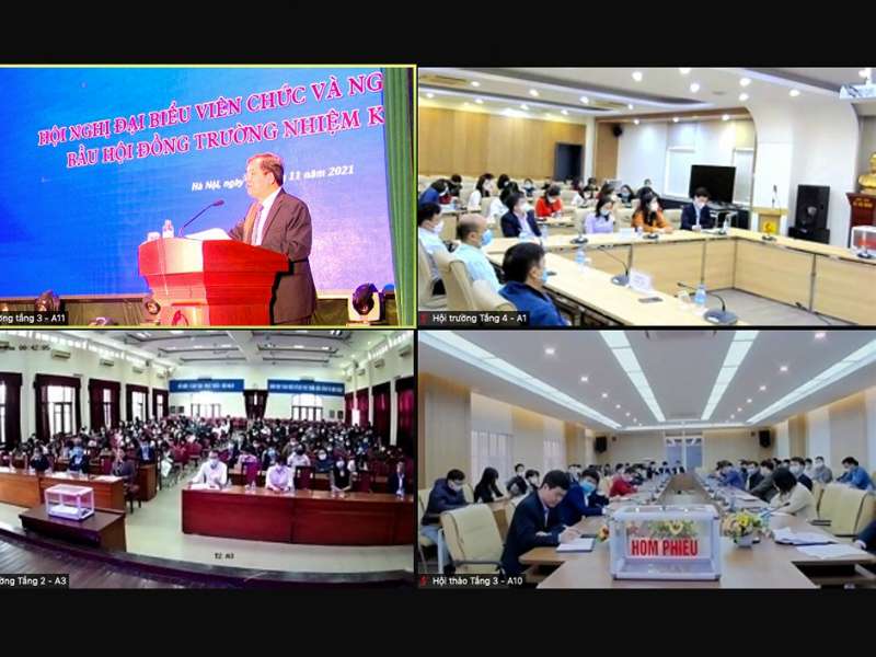 Conference of representatives of HaUI officials and employees: electing the University Council for the term 2022 - 2026