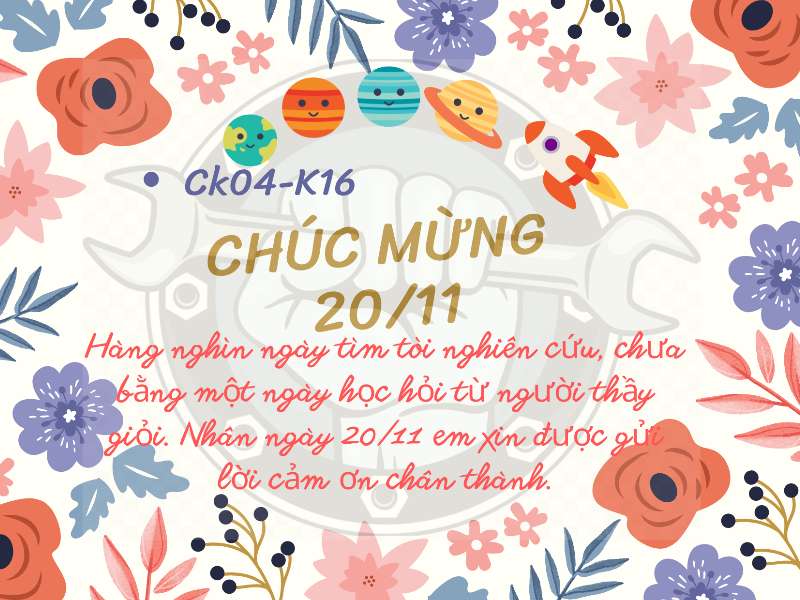 Sinh viên HaUI tri ân thầy cô nhân ngày Nhà giáo Việt Nam 20/11