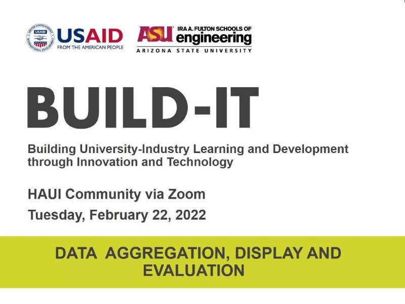 BUILD-IT webinar series