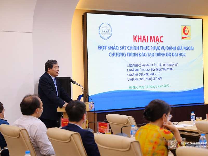 Opening Ceremony of the External Evaluation of four training programs