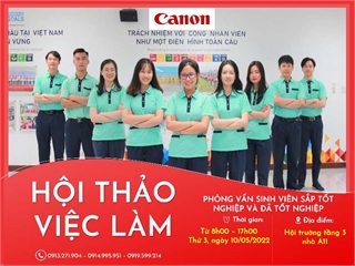 Hội thảo việc làm và tuyển dụng trực tiếp của Công ty TNHH Canon Việt Nam