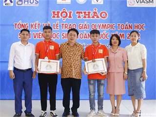 Sinh viên HaUI đạt giải cao tại kỳ thi Olympic Toán học sinh viên, học sinh toàn quốc năm 2022