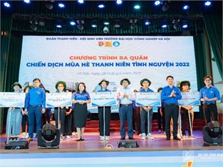 Tuổi trẻ Trường Đại học Công nghiệp Hà Nội ra quân chiến dịch mùa hè thanh niên tình nguyện 2022