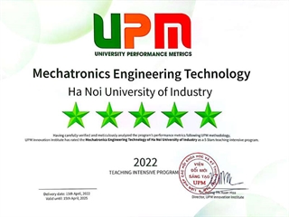 Two training programs of Hanoi University of Industry excellently achieved 5-star rating by UPM