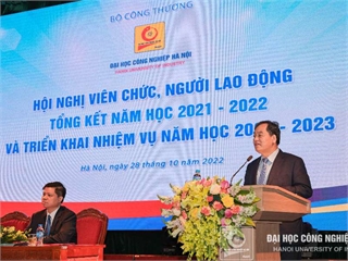 Hội nghị viên chức, người lao động Trường Đại học Công nghiệp Hà Nội năm 2022 đề ra 5 nhiệm vụ trọng tâm