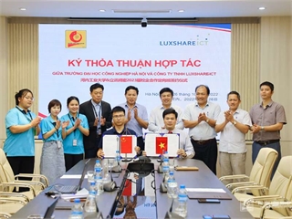 A new beginning in the cooperation relationship between Hanoi University of Industry and Luxshare ICT Vietnam