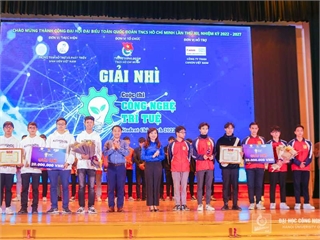 Sinh viên Đại học Công nghiệp Hà Nội đạt giải Nhì cuộc thi “Công nghệ trí tuệ Student Chie-Tech” năm 2022