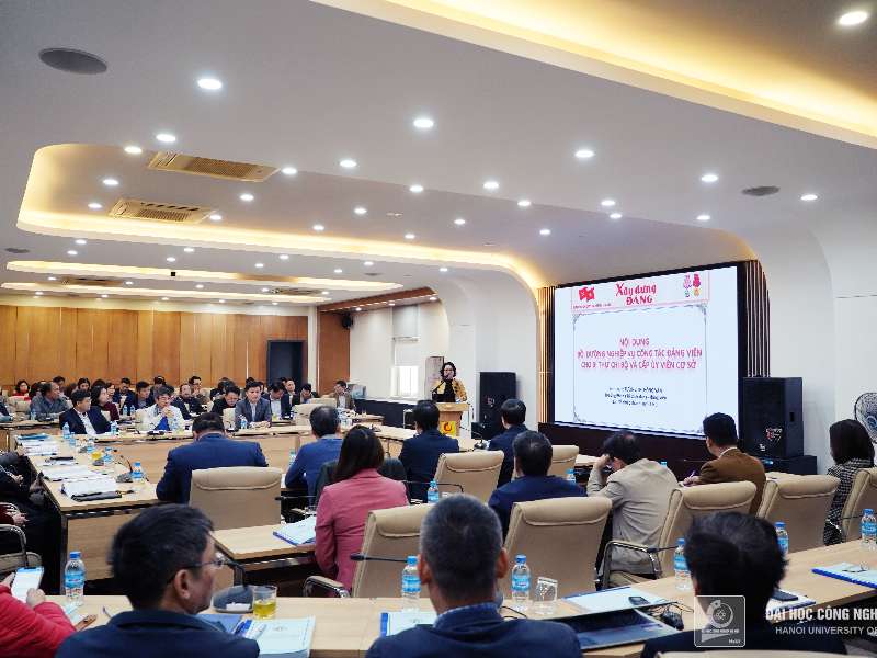 Đảng bộ Trường Đại học Công nghiệp Hà Nội tập huấn cập nhật những quy định mới về nghiệp vụ công tác tổ chức xây dựng Đảng