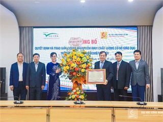 Lễ công bố quyết định và đón nhận chứng nhận kiểm định chất lượng cơ sở giáo dục của Trường Đại học Công nghiệp Hà Nội