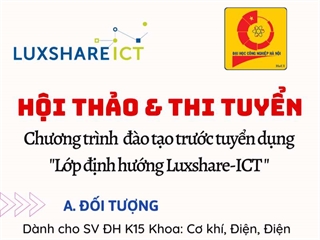 Chương trình hợp tác đào tạo tuyển dụng "Lớp định hướng Luxshare-ICT"