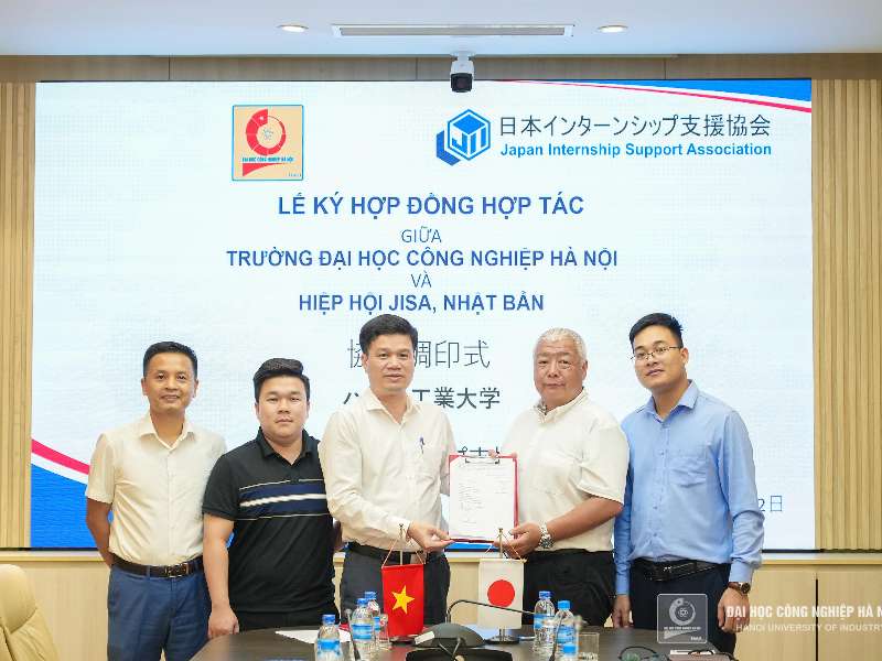 Ký Hợp đồng hợp tác giữa Trường Đại học Công nghiệp Hà Nội và Hiệp hội JISA, Nhật Bản