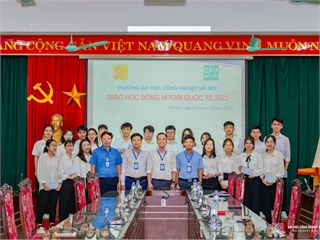 20 excellent students of Hanoi University of Industry received Nitori International Scholarships