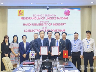 Hanoi University of Industry strengthens ties with LG Electronics Development Vietnam and LG CNS Vietnam