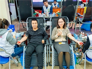 Ấm áp tinh thần nhân đạo trong ngày hội hiến máu tình nguyện Cầu vồng nhân ái 2023