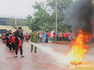 Fire Prevention and Rescue Drill at Hanoi University of Industry, Ha Nam campus