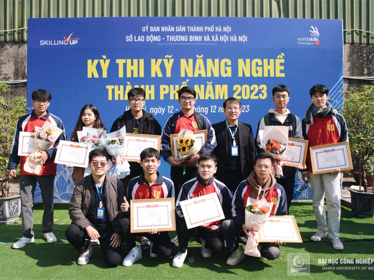 HaUI students showcase outstanding talents at Hanoi City Skills Competition in 2023