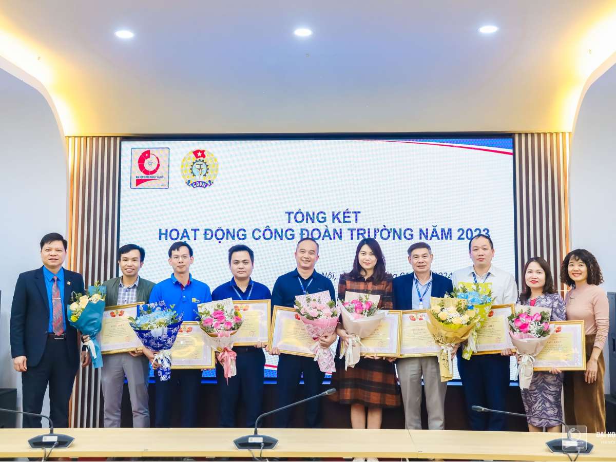 HaUI Trade Union held a conference to review work in 2023