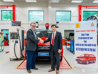 Mitsubishi Motors Vietnam Elevates Automotive Education with Phev Car and Charging Station Sponsorship for HaUI