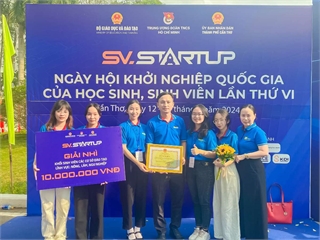 Dự án sinh viên khởi nghiệp của HaUI đạt Giải Nhì - Ngày hội Khởi nghiệp Quốc gia lần thứ VI