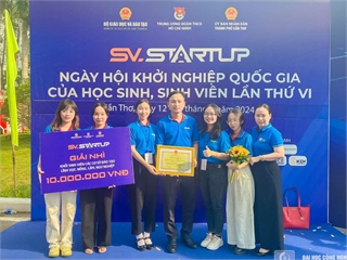 HaUI's Student Startup Project Wins Second Prize at Sixth National Startup Festival